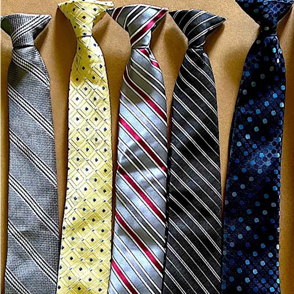 Set of boys ties